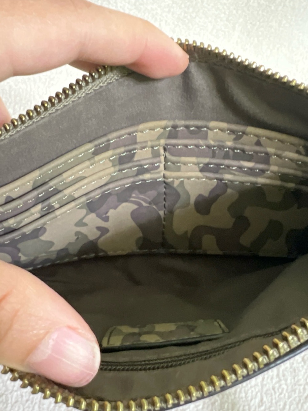 Joy Susan Mini Crossbody Wristlet Clutch Vegan Leather Camo Bag Adjustable Strap - Picture 14 of 14